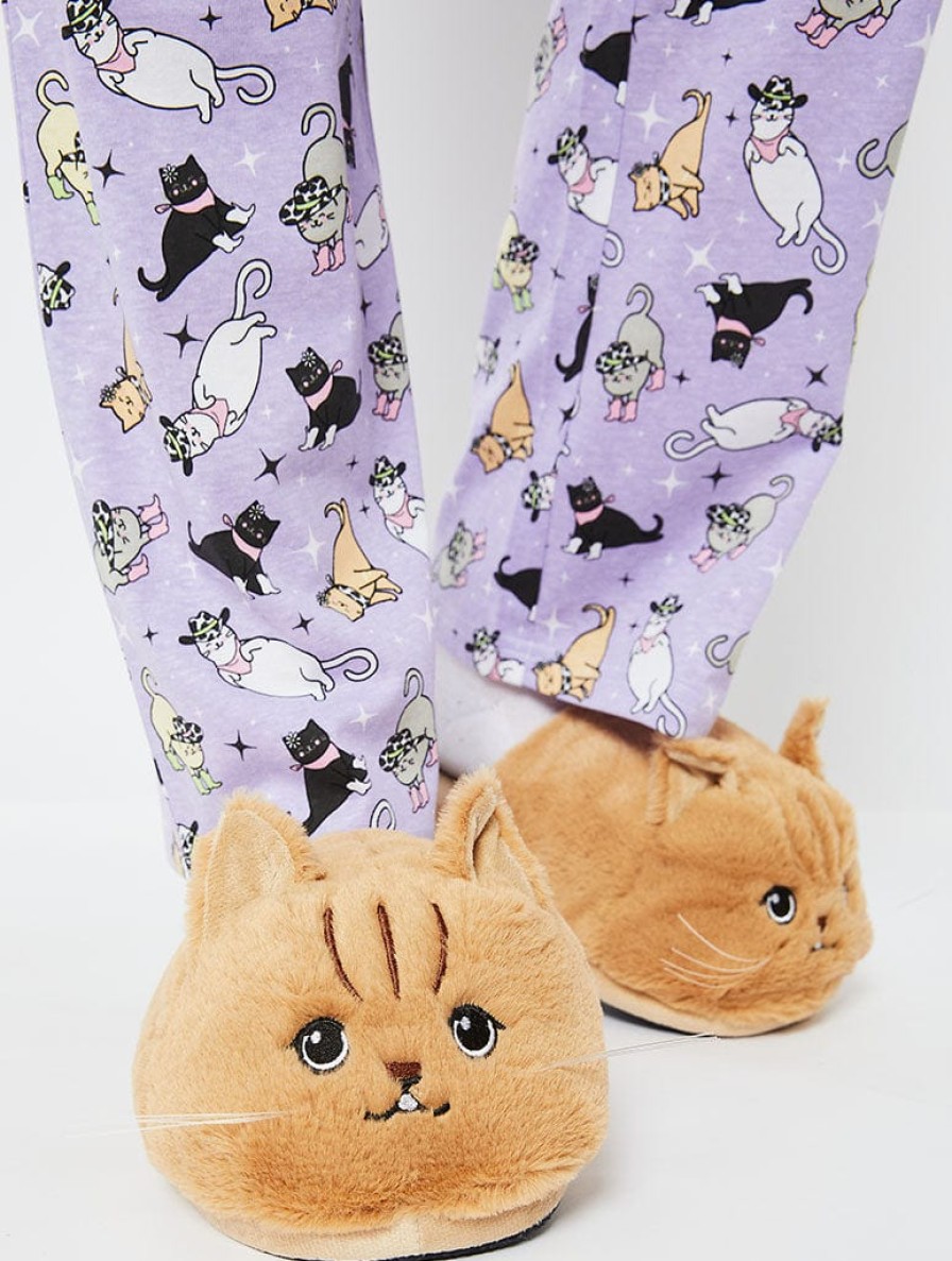 Skinnydip London Happy Cat Slippers Slippers