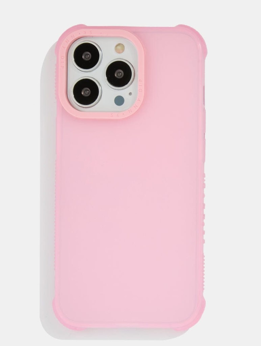 Skinnydip London Minimal Hazy Pink Shock Iphone Case Iphone 14 Pro Max Cases