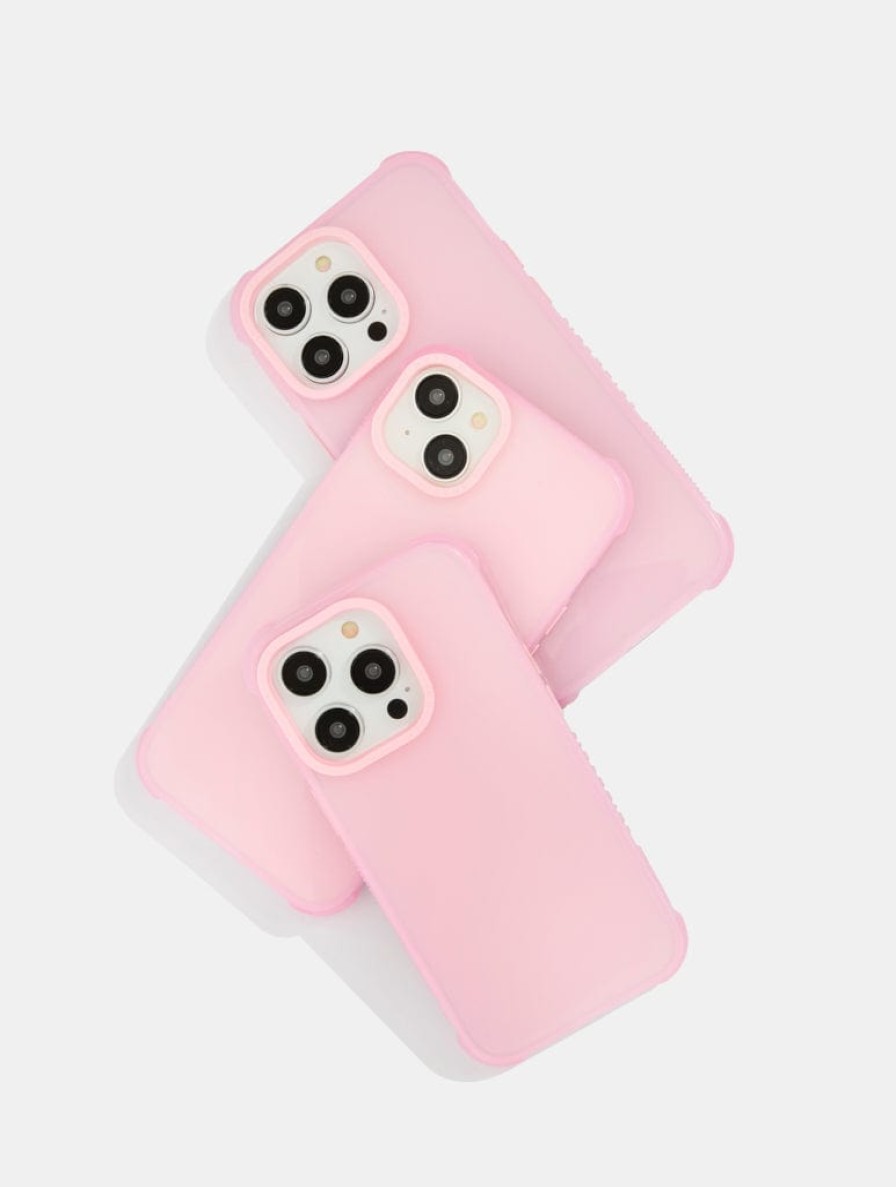 Skinnydip London Minimal Hazy Pink Shock Iphone Case Iphone 14 Pro Max Cases