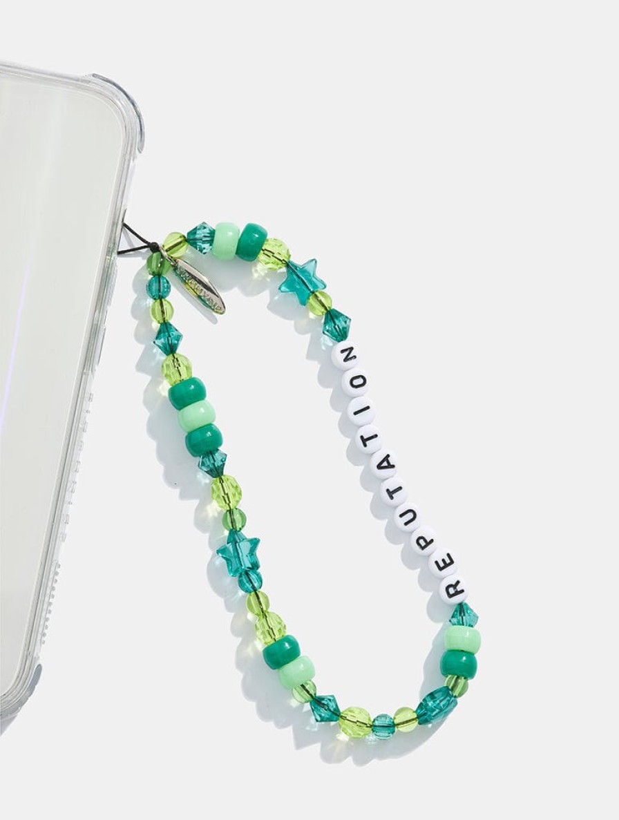 Skinnydip London Reputation Green Beaded Phone Strap Shop All Tech Accessories