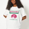 Skinnydip London Glazed & Confused T-Shirt In White Tops & T-Shirts