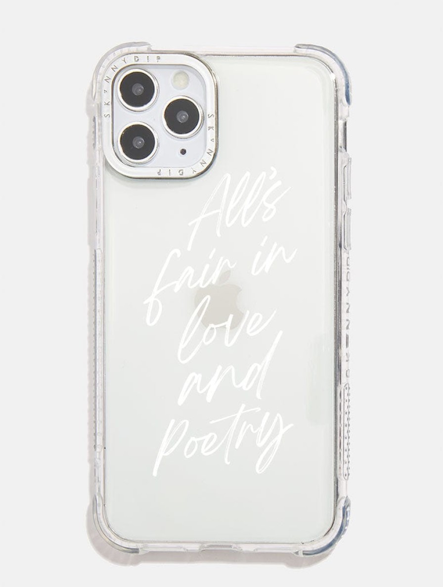 Skinnydip London White All'S Fair In Love & Poetry Shock Iphone Case Iphone Xr / 11 Cases