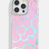 Skinnydip London Pink Warped Happy Face Holo Foil Shock Iphone Case Iphone Xr / 11 Cases