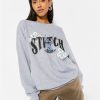 Skinnydip London Disney Stitch Experiment Grey Logo Sweater Hoodies & Sweatshirts