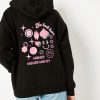 Skinnydip London No Luck Here Oversized Hoodie In Black Hoodies & Sweatshirts