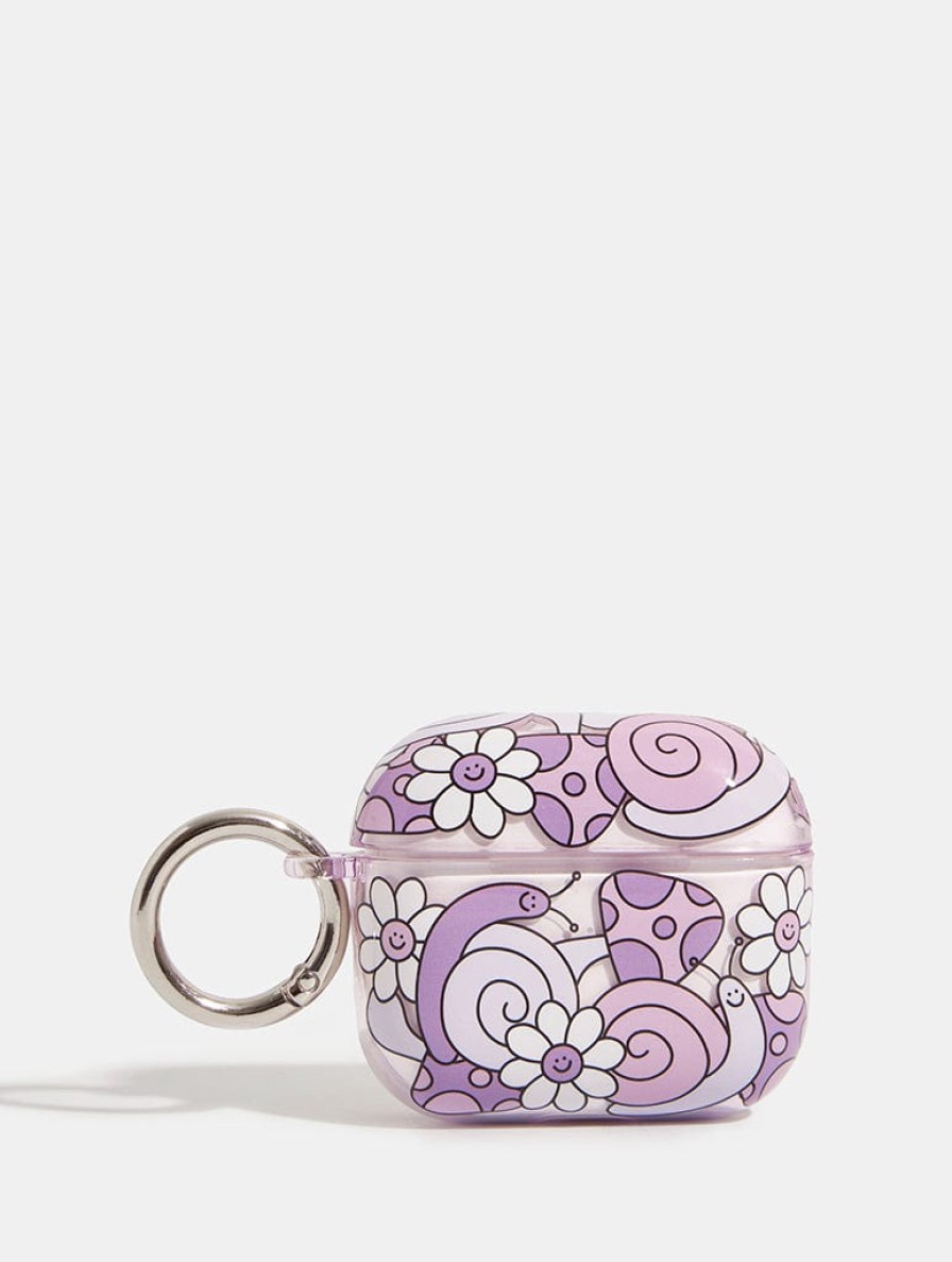 Skinnydip London Lilac Snail Airpods Case Shop All Tech Accessories