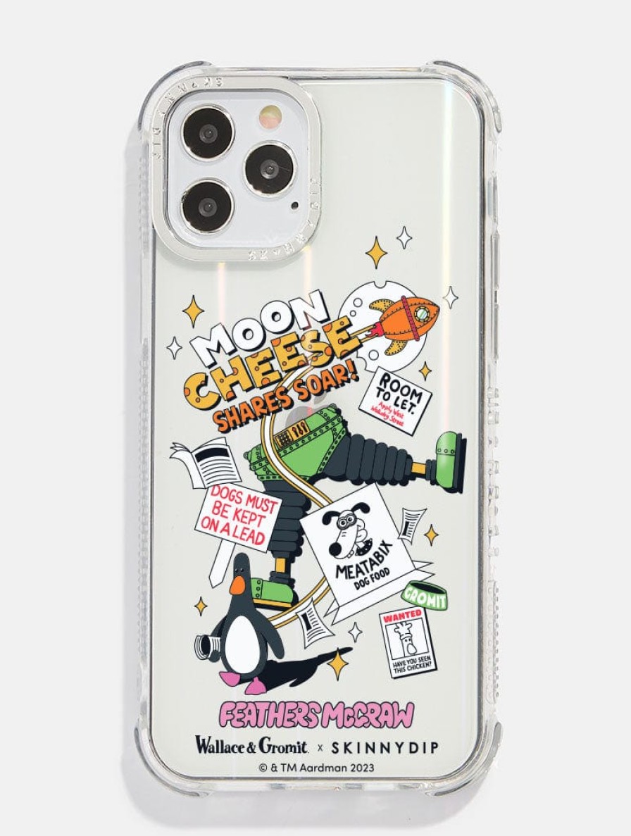 Skinnydip London Wallace & Gromit X Skinnydip Moon Cheese Shock Iphone Case Iphone 13 Pro Cases