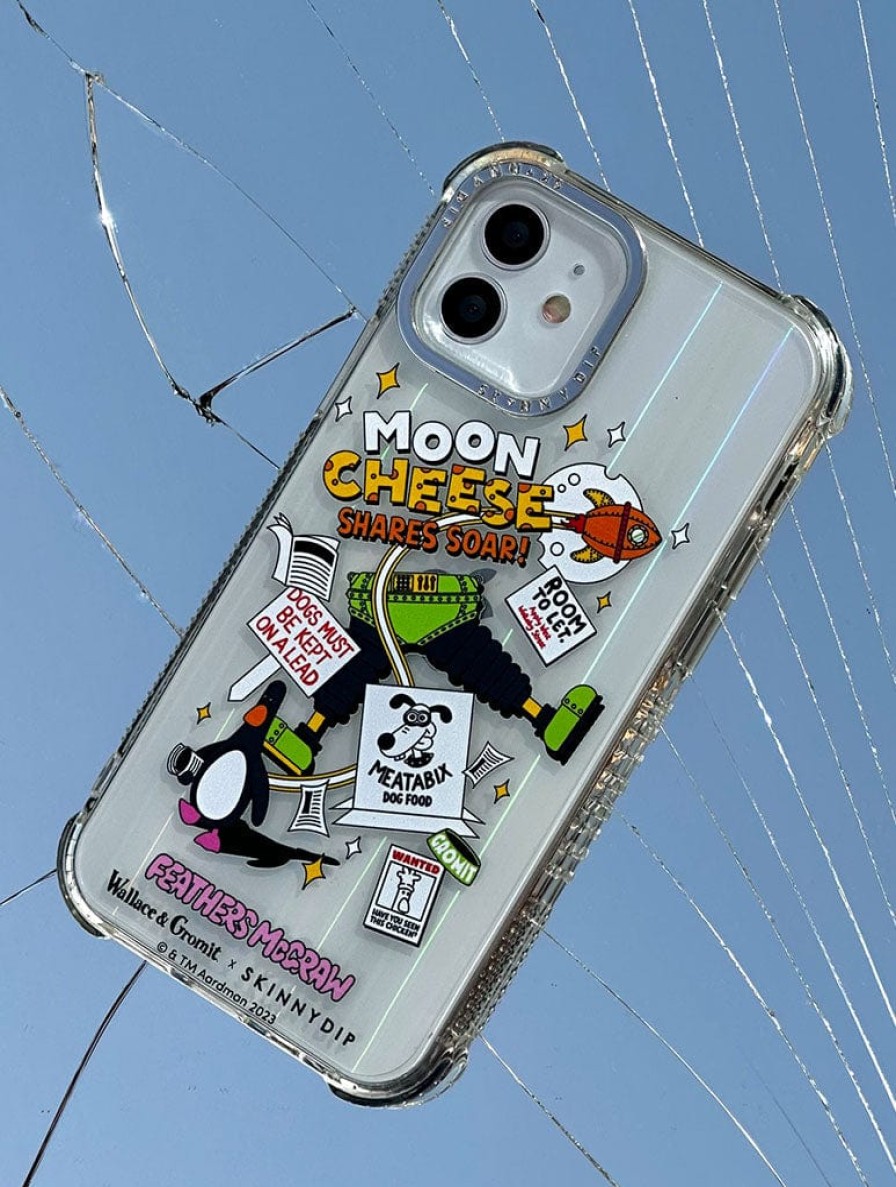 Skinnydip London Wallace & Gromit X Skinnydip Moon Cheese Shock Iphone Case Iphone 13 Pro Cases