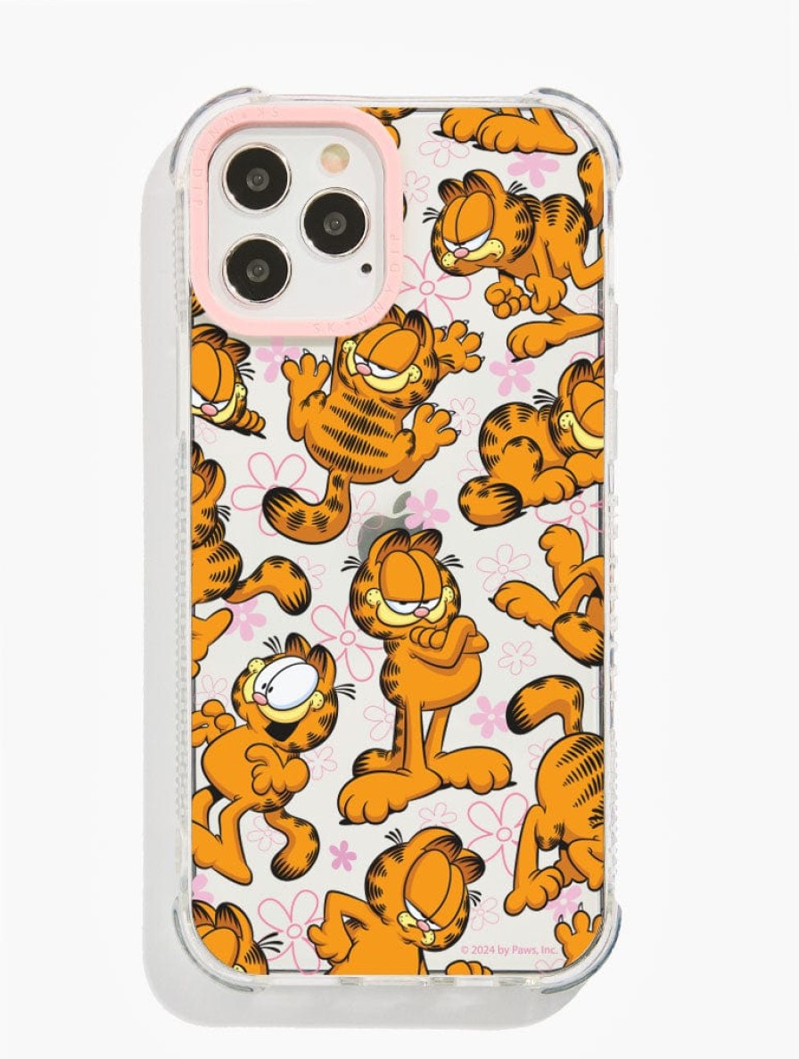 Skinnydip London Garfield X Skinnydip Repeat Print Shock Iphone Case Iphone 15 Plus Cases