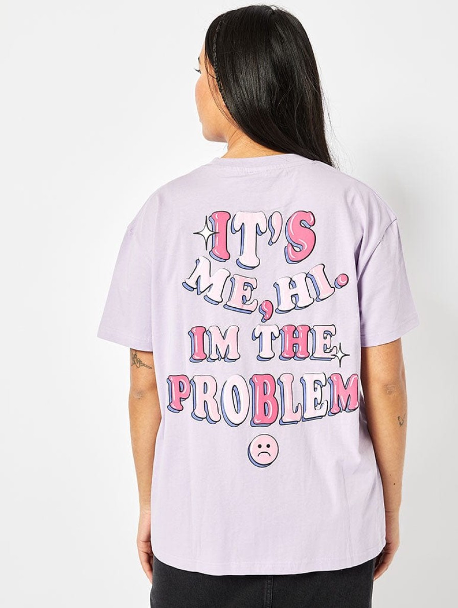 Skinnydip London It'S Me, Hi. I'M The Problem Oversized T-Shirt Tops & T-Shirts