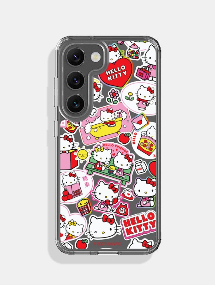 Skinnydip London Hello Kitty X Skinnydip Sticker Android Case Google Pixel 5A Cases