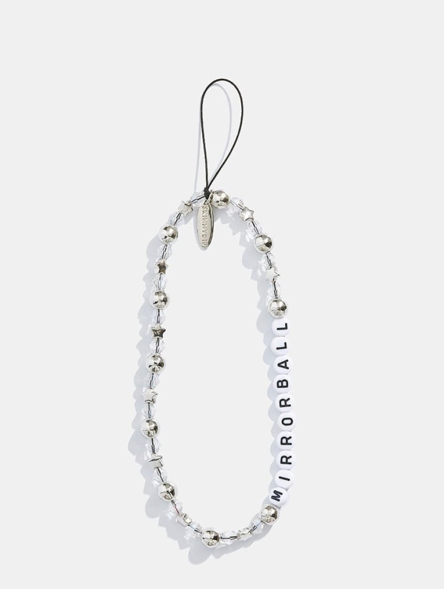 Skinnydip London Mirrorball Silver Beaded Phone Strap Shop All Tech Accessories