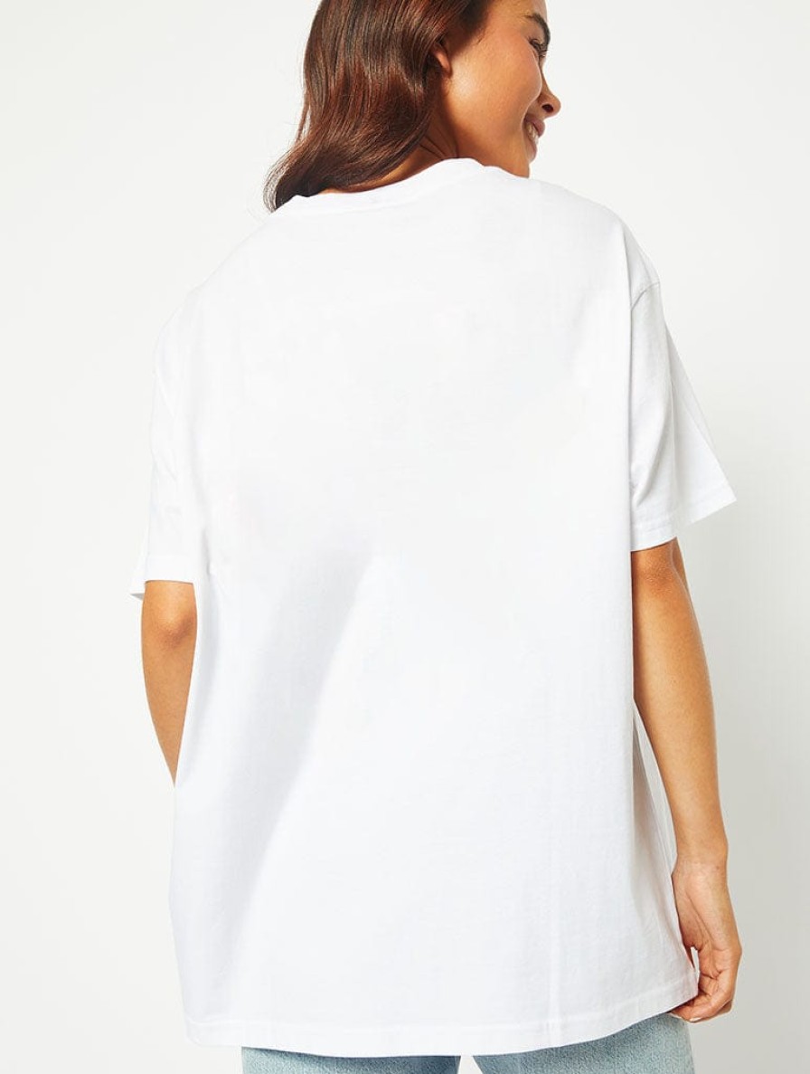 Skinnydip London Coquette T-Shirt In White Tops & T-Shirts