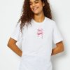 Skinnydip London Cherry Bow T-Shirt In White Tops & T-Shirts