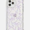 Skinnydip London Lilac Bows Holo Shock Iphone Case Iphone Xr / 11 Cases