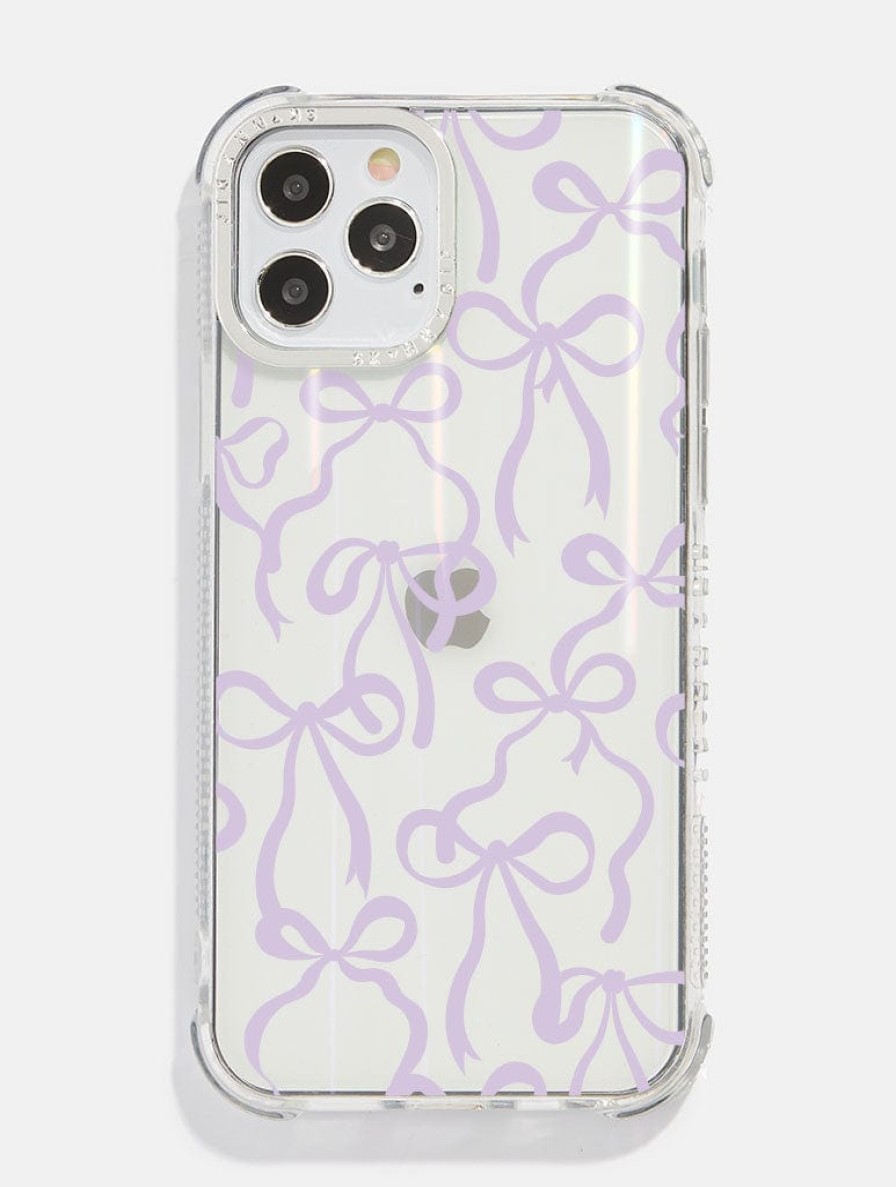 Skinnydip London Lilac Bows Holo Shock Iphone Case Iphone Xr / 11 Cases