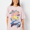 Skinnydip London Disney Alice In Wonderland T-Shirt In Pink Tops & T-Shirts