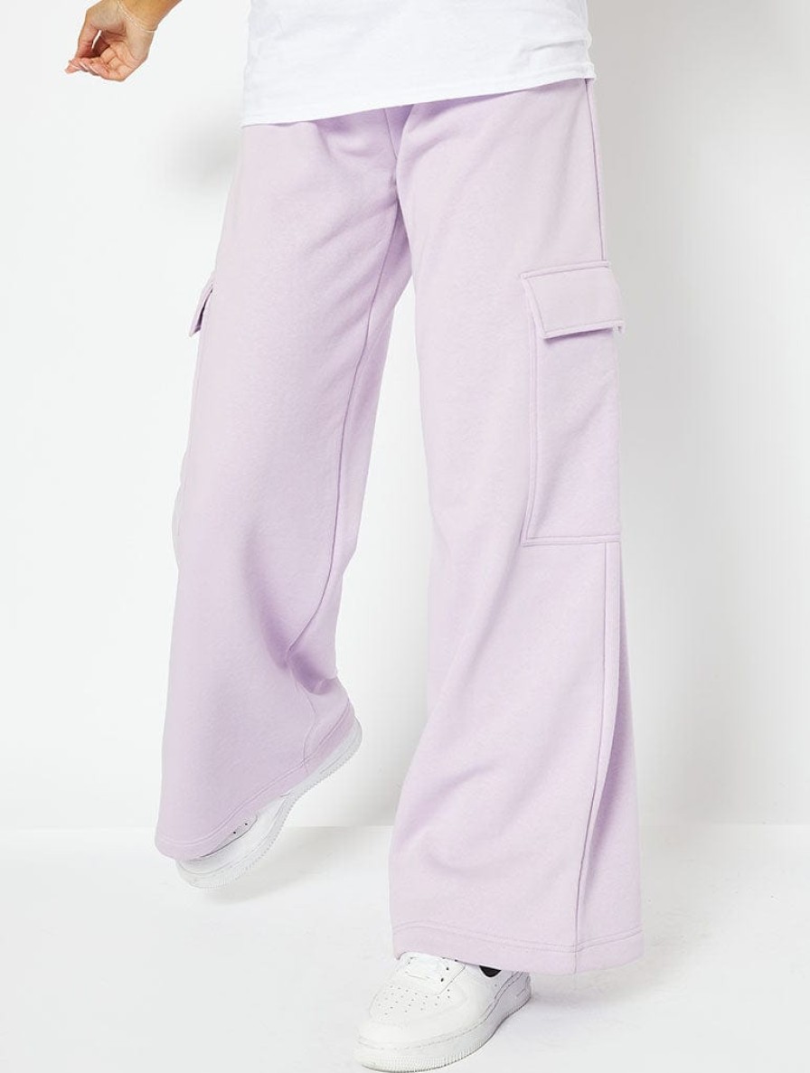 Skinnydip London Lilac Sweat Cargo Pants Loungewear