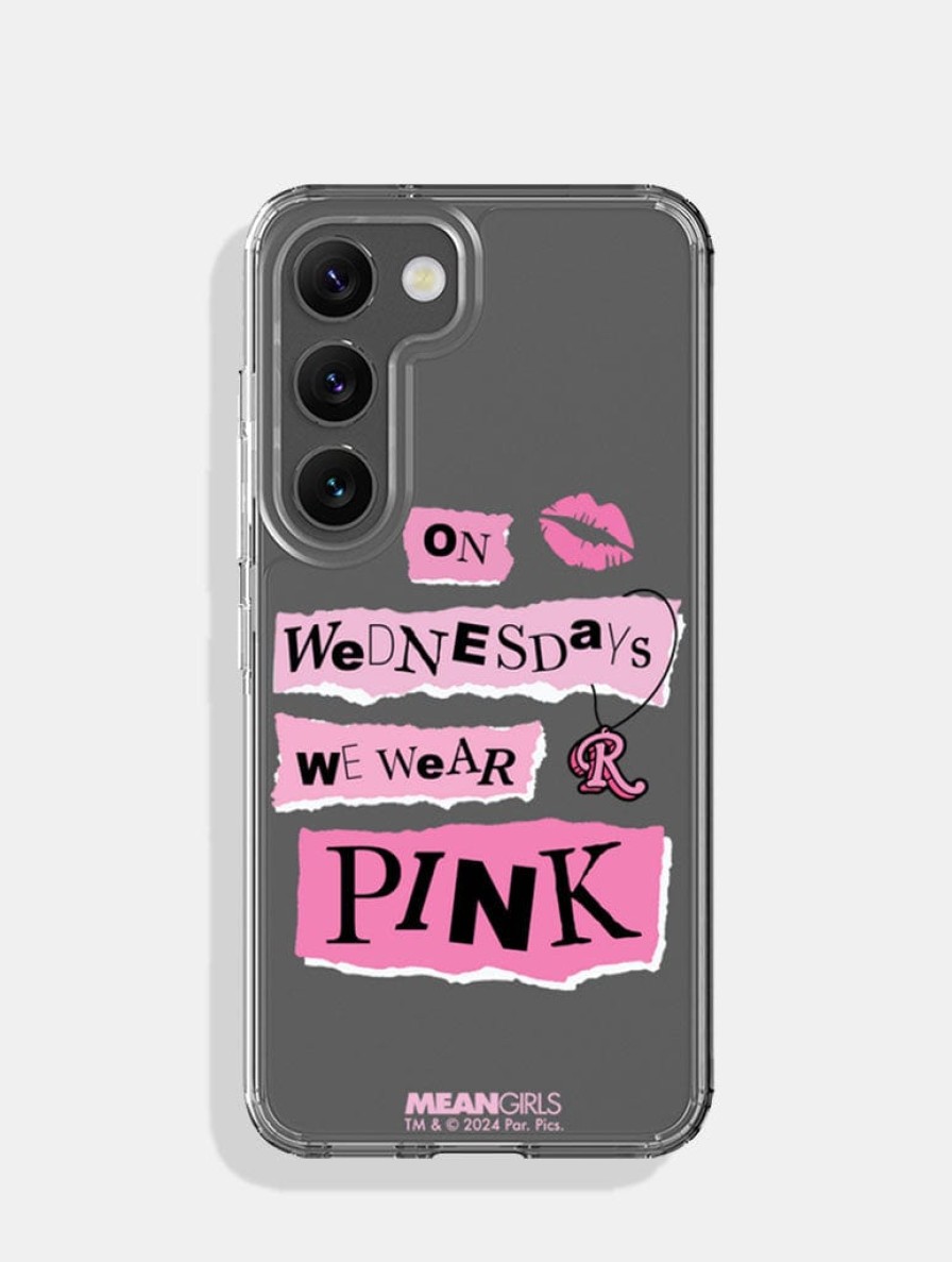 Skinnydip London Mean Girls X Skinnydip On Wednesdays We Wear Pink Android Case Google Pixel 5A Cases