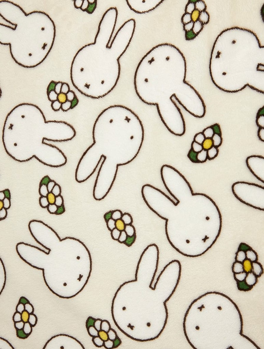 Skinnydip London Miffy X Skinnydip Fleece Blanket In White Loungewear