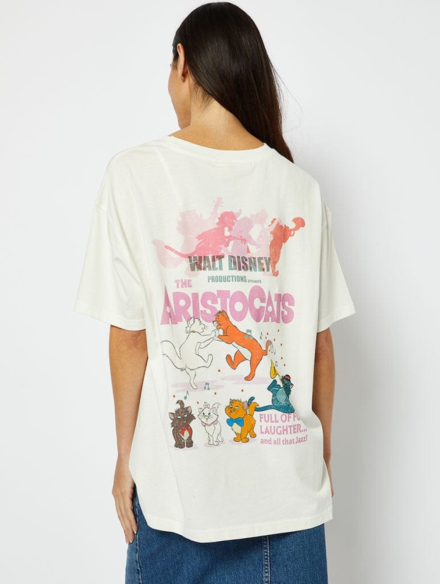 Skinnydip London Disney Aristocats Poster T-Shirt Tops & T-Shirts