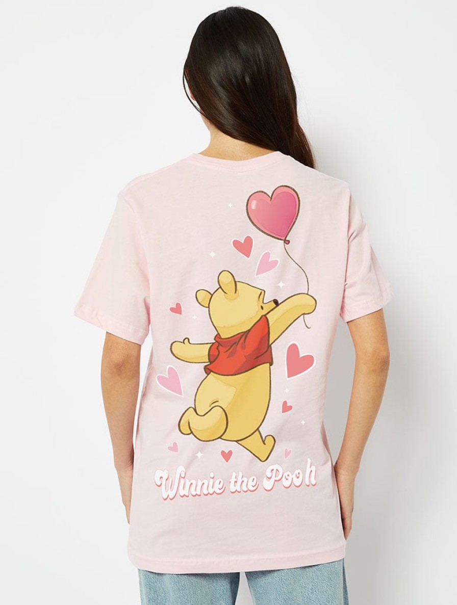 Skinnydip London Disney Winnie The Pooh T-Shirt In Pink Tops & T-Shirts