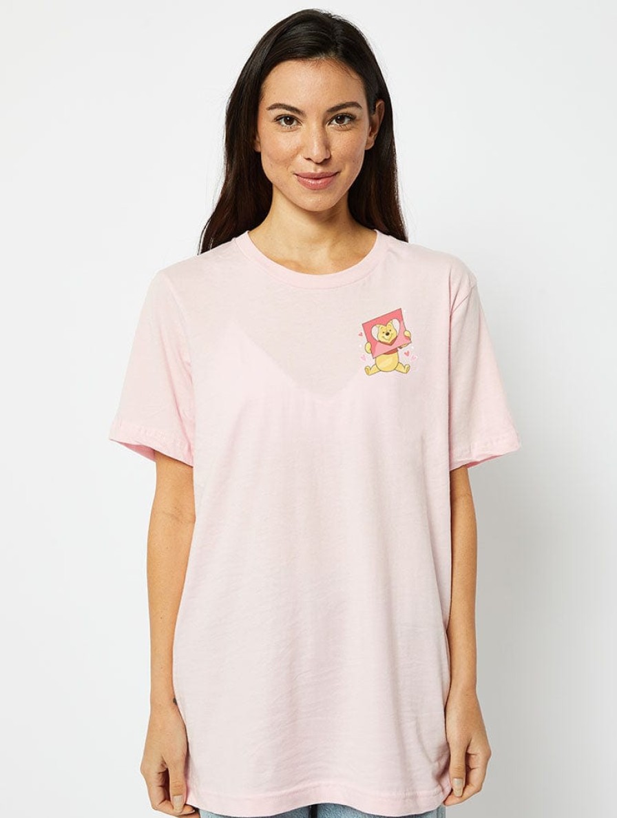 Skinnydip London Disney Winnie The Pooh T-Shirt In Pink Tops & T-Shirts