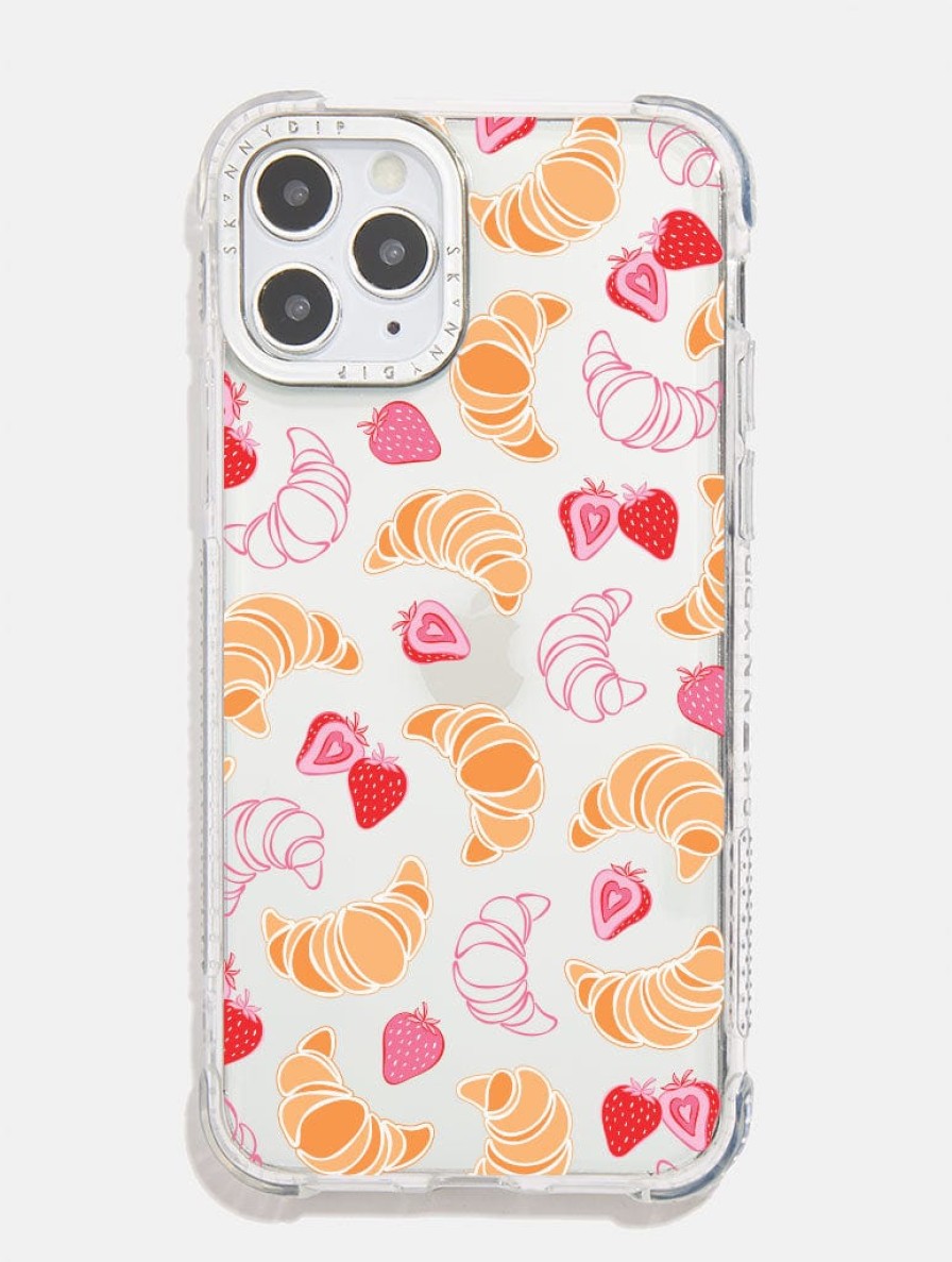 Skinnydip London Croissants & Strawberries Shock Iphone Case Iphone Xr / 11 Cases