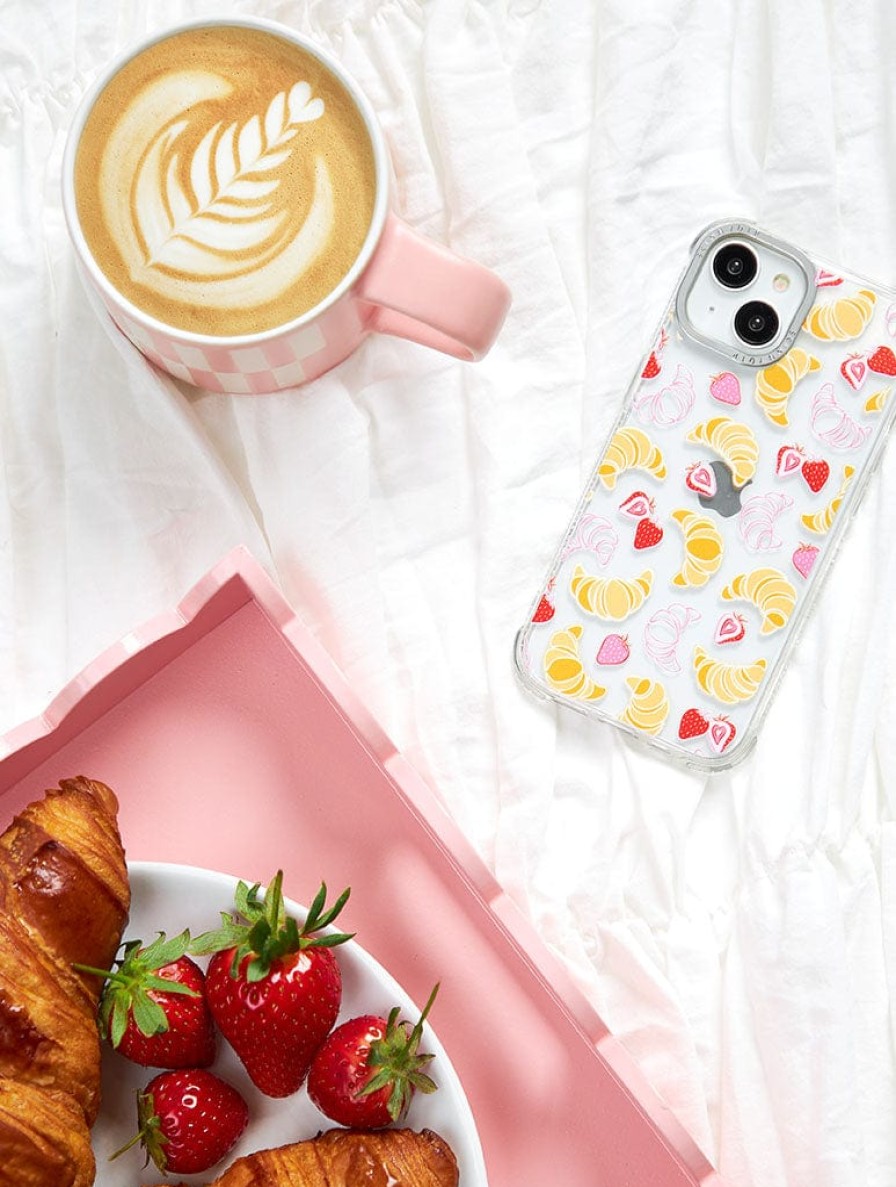 Skinnydip London Croissants & Strawberries Shock Iphone Case Iphone Xr / 11 Cases