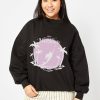 Skinnydip London Disney The Little Mermaid Sunset Sweatshirt In Black Hoodies & Sweatshirts