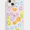 Skinnydip London Multicoloured Warped Happy Face Shock Iphone Case Iphone Xr / 11 Cases