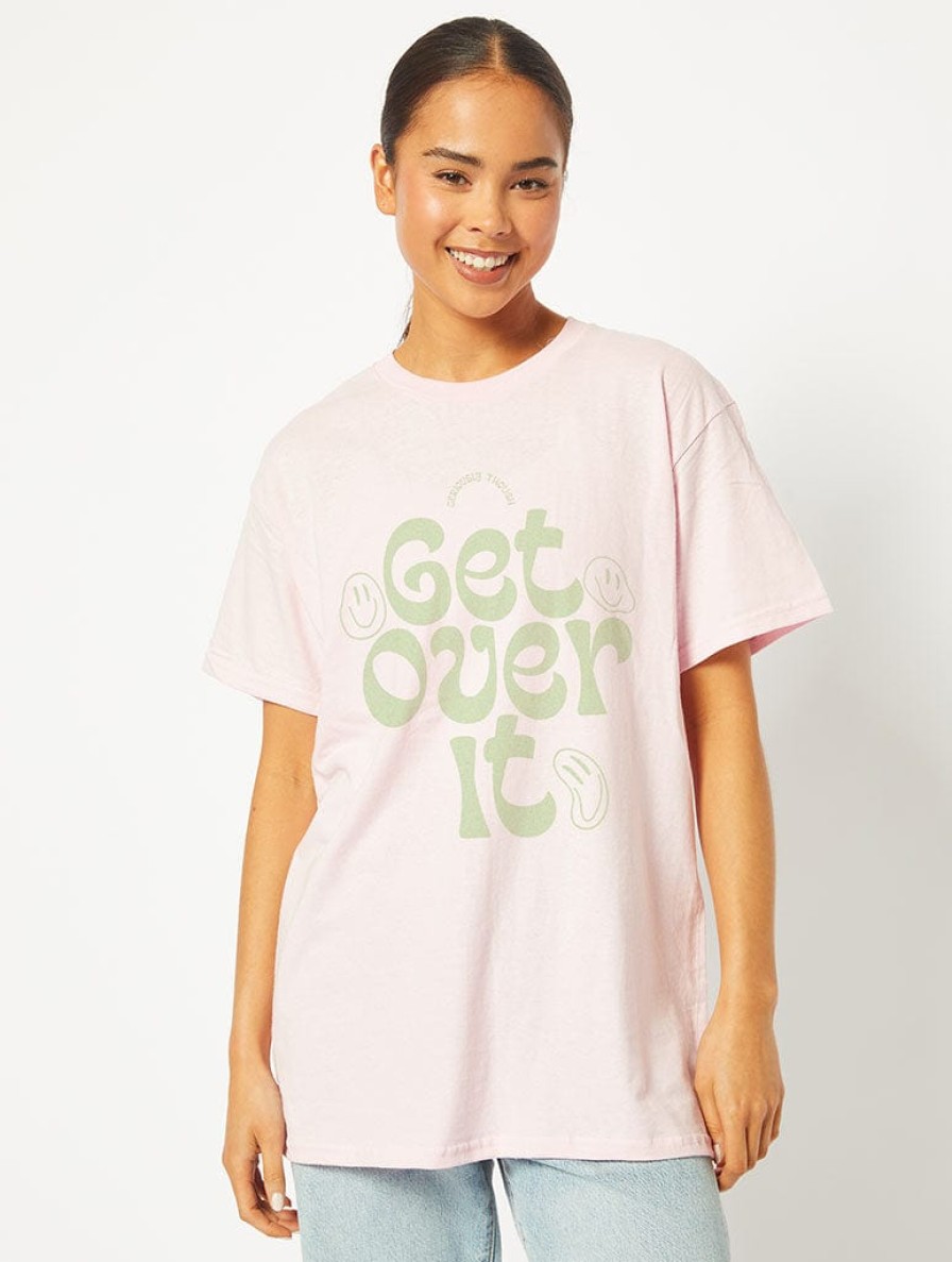 Skinnydip London Get Over It Pink T-Shirt Tops & T-Shirts