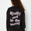 Skinnydip London Really Not In The Mood Sweatshirt In Black Loungewear