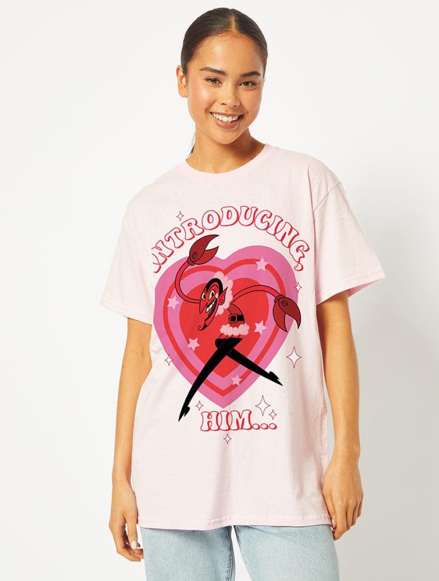 Skinnydip London Powerpuff Girls X Skinnydip Him T-Shirt In Pink Tops & T-Shirts