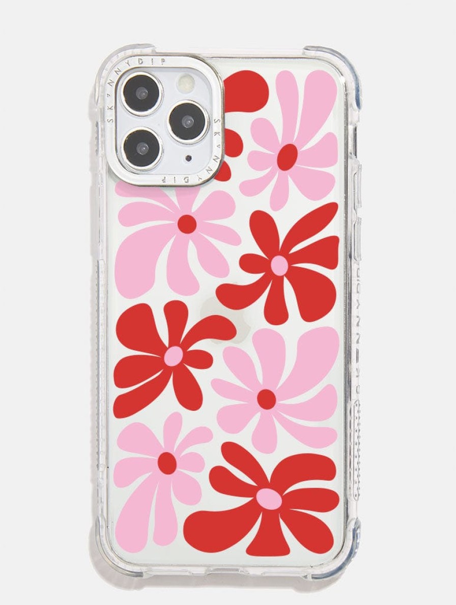 Skinnydip London Pink & Red Daisy Shock Iphone Case Iphone Xr / 11 Cases