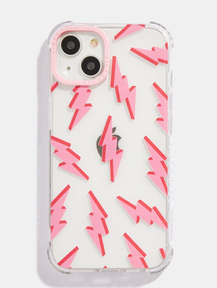 Skinnydip London Pink & Red Lightning Bolt Shock Iphone Case Iphone Xr / 11 Cases