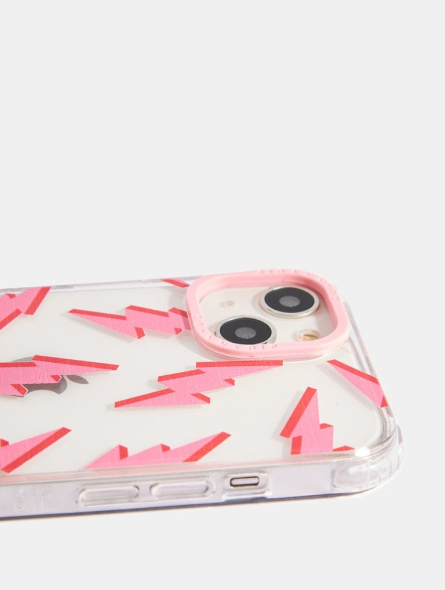 Skinnydip London Pink & Red Lightning Bolt Shock Iphone Case Iphone Xr / 11 Cases