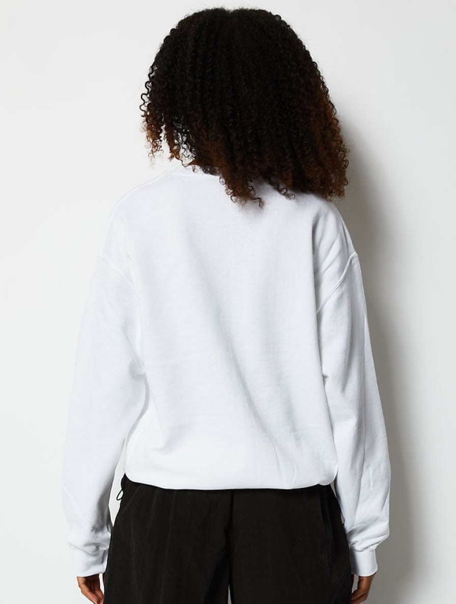 Skinnydip London Cherry Sweatshirt In White Loungewear