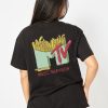 Skinnydip London Mtv Fries T-Shirt In Black Tops & T-Shirts