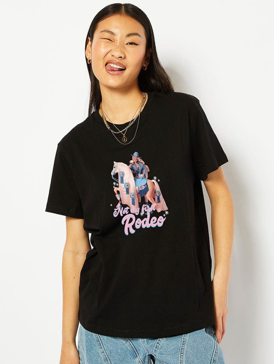 Skinnydip London Barbie X Skinnydip Rodeo Black T-Shirt Tops & T-Shirts