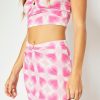 Skinnydip London Pink Heart Print Ring Detail Mini Skirt Bottoms