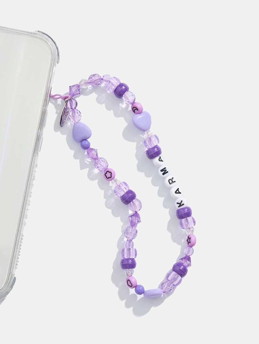 Skinnydip London Karma Purple Beaded Phone Strap Shop All Tech Accessories