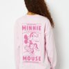 Skinnydip London Disney Minnie Mouse Vintage Sweatshirt In Pink Loungewear