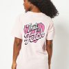 Skinnydip London Mean Girls X Skinnydip That'S So Fetch Heart T-Shirt In Pink Tops & T-Shirts