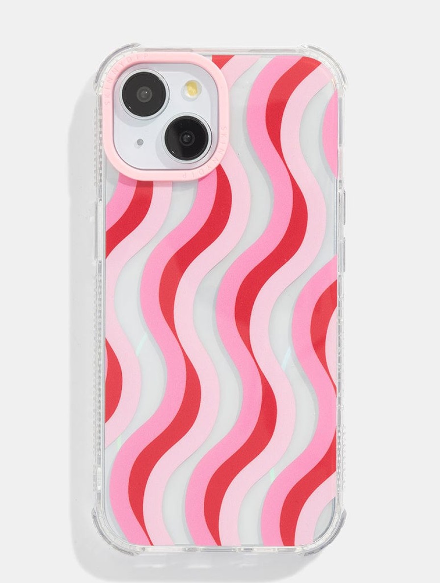 Skinnydip London Pink And Red Wave Shock Iphone Case Iphone Xr / 11 Cases