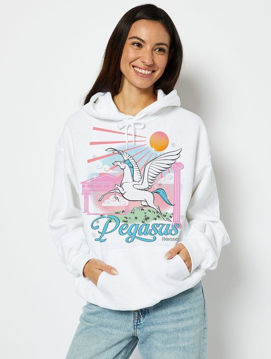 Skinnydip London Disney Pegasus Hoodie In White Loungewear