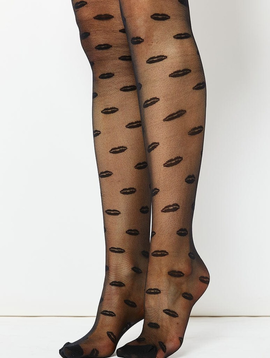 Skinnydip London Lips Print Tights Socks & Tights