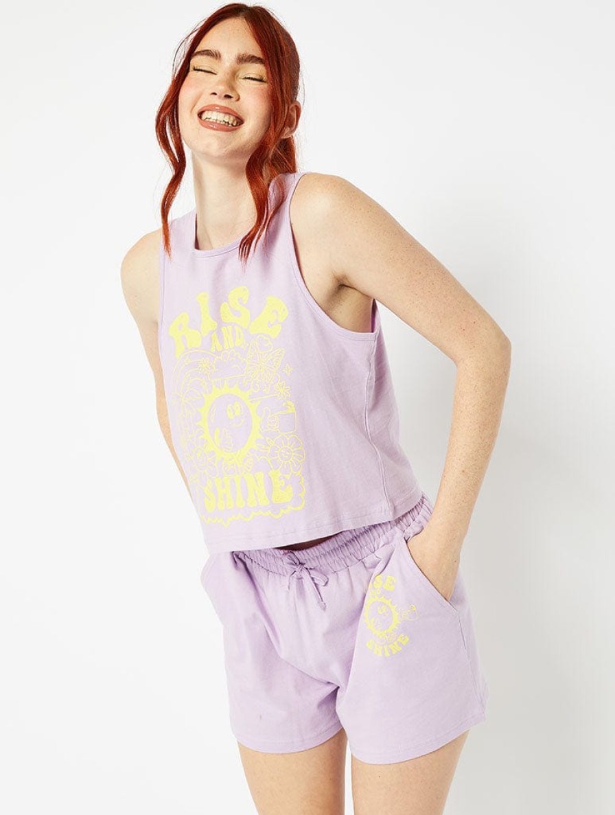 Skinnydip London Rise & Shine Vest & Short Pyjama Set Nightwear