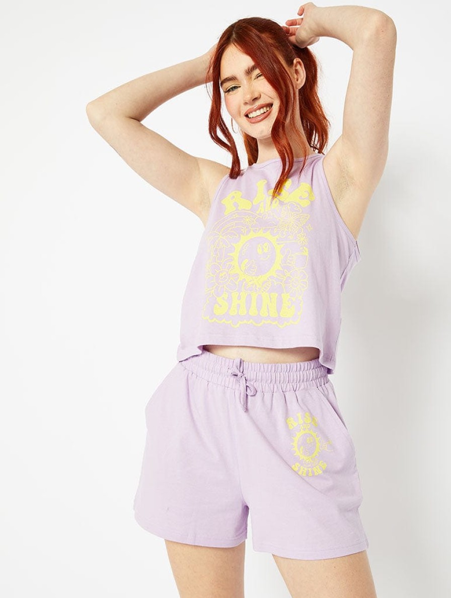 Skinnydip London Rise & Shine Vest & Short Pyjama Set Nightwear